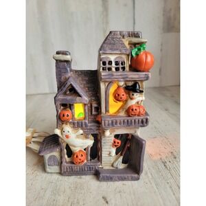 Enesco vintage Halloween spooky Village accessory ghost home decor